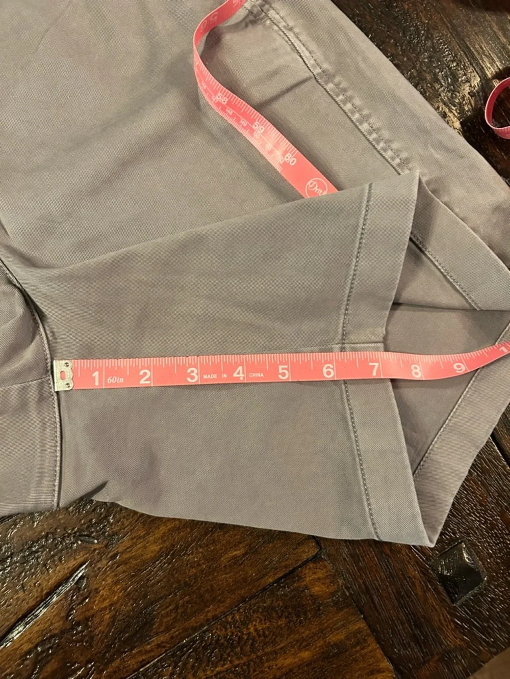 J. Crew Women's Light Gray Distressed Wash Chino Shorts- 7in